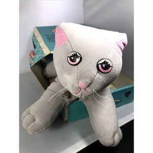 Tonka Pound Purries Gray Cat Kitten Plush 13" Stuffed Toy Vintage